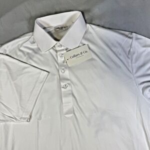 NWT Collars & Co Firm Dress Collar Polo Shirt Performance Men's Size LT